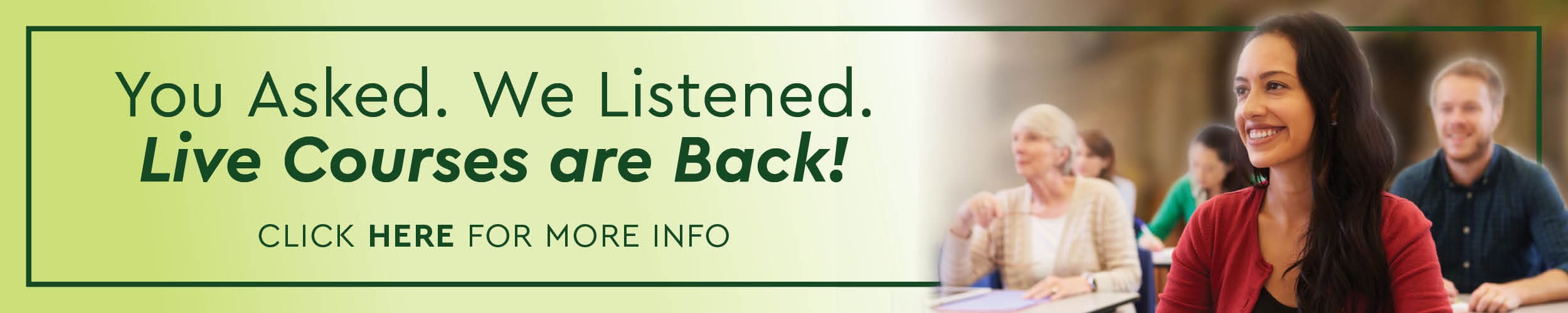 Live Course Banner